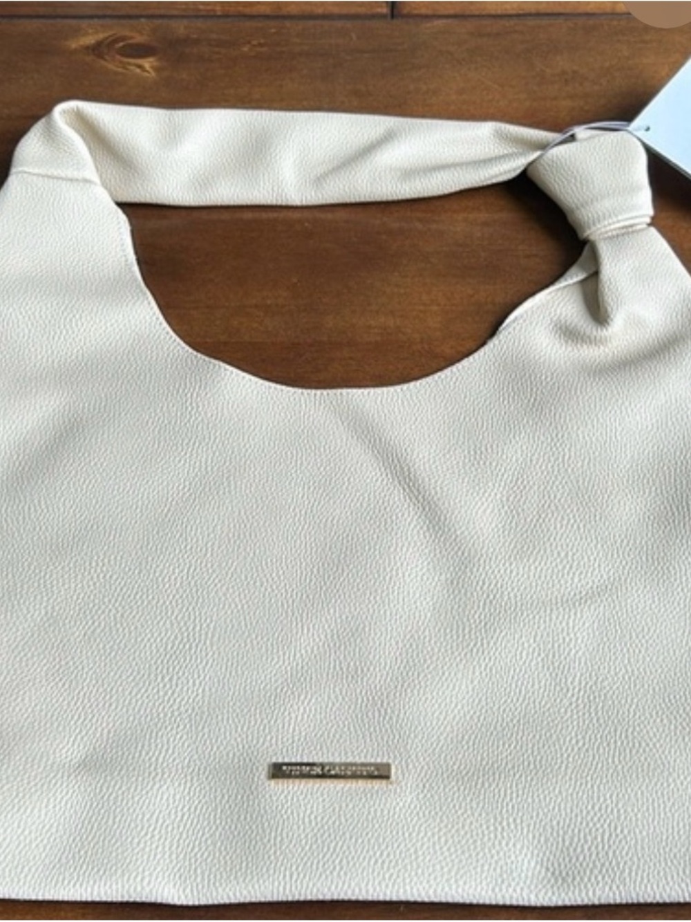 Vince Camuto Cream Knotted Shoulder Bag